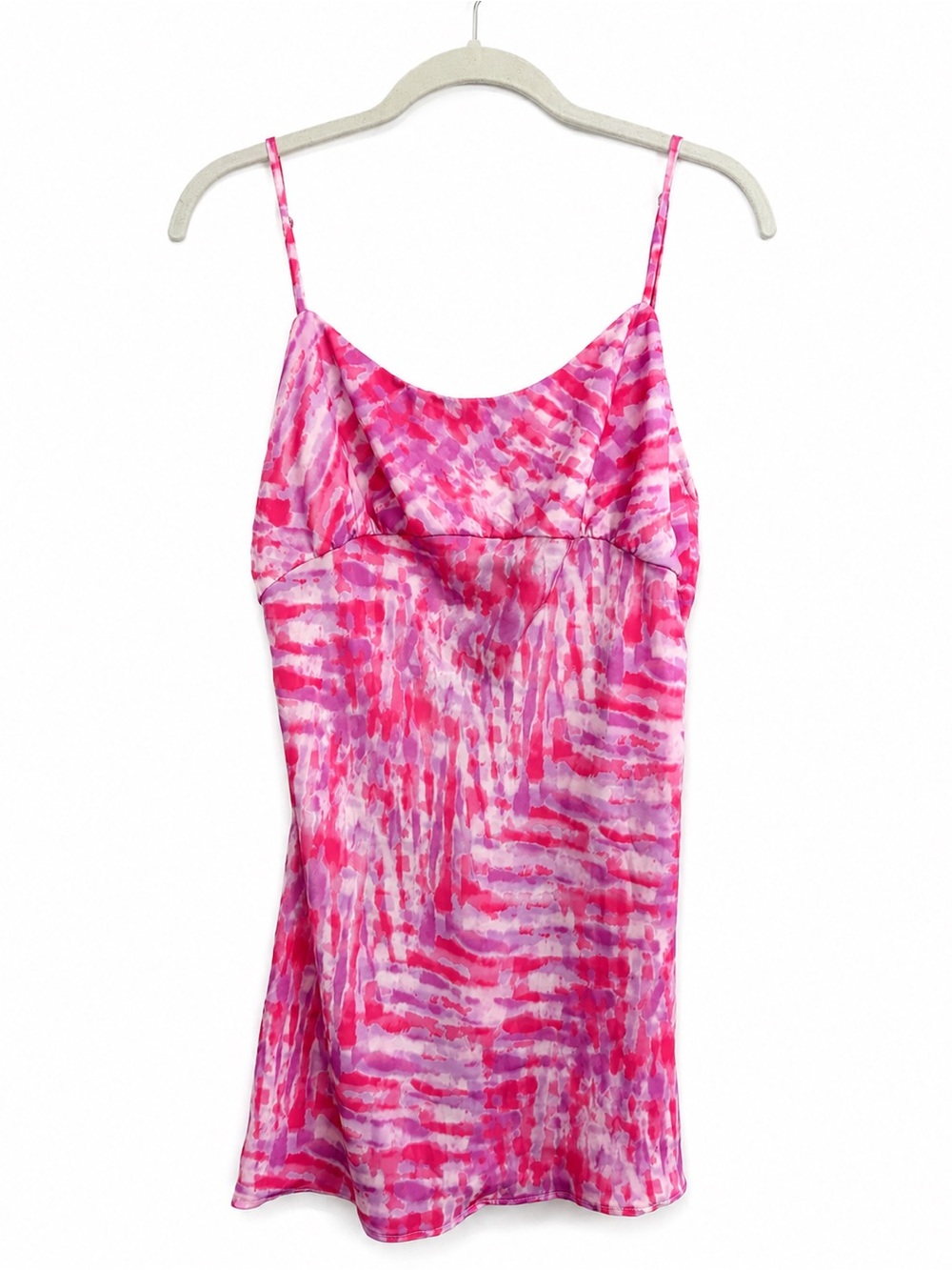 Skatie Pink Tie-Dye Slip Dress